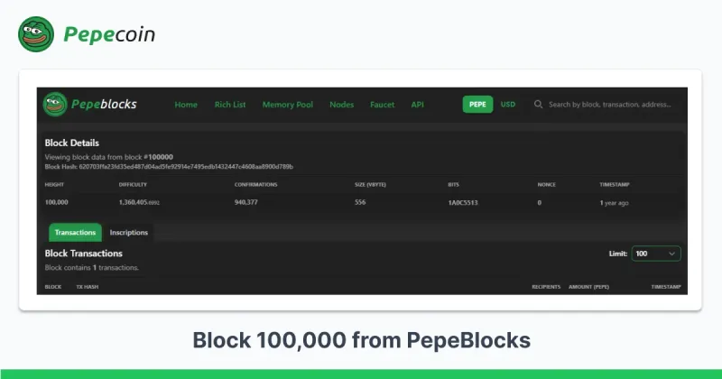 Pepecoin Block Reward Halves