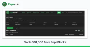 Pepecoin Network Completes Final Block Reward Halving