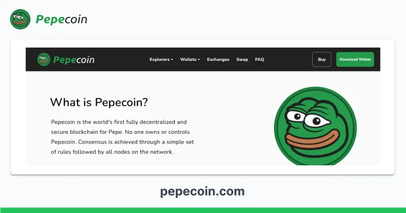 Pepecoin (PEP) Team Acquires Pepecoin.com Domain