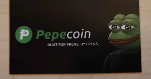 Pepecoin business cards for Bitcoin 2026