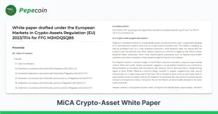 Pepecoin Publishes White Paper for EU MiCA Compliance